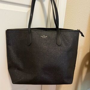 Kate Spade Black Glitter Bag